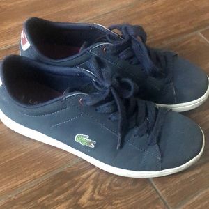 Worn once! Lacoste boys shoes
